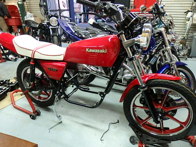 Kawasaki Z400FX（Z550FX）製作中RCRT